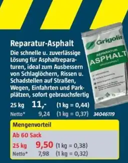 Bauhaus Grigolit Reparatur-Asphalt Angebot