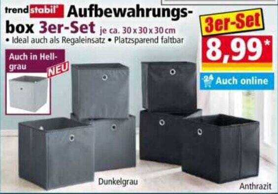 trendstabil Aufbewahrungsbox Angebot bei Norma