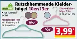 Norma Rutschhemmende Kleiderbügel 10er/13er Angebot