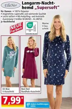 Norma ElleNor Langarm-Nachthemd "Supersoft" Angebot