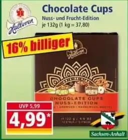Norma Halkoren Chocolate Cups Nuss- und Frucht-Edition Angebot