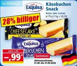 Norma Exquisa Käsekuchen Snack Angebot