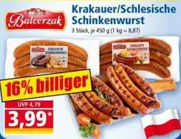 Norma Balcerzak Krakauer/Schlesische Schinkenwurst Angebot