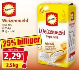 Norma Aurora Weizenmehl Type 405 Angebot