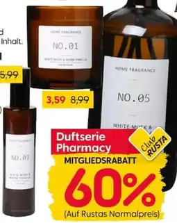 Rusta Duftserie Pharmacy Angebot
