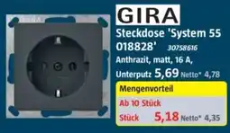 Bauhaus GIRA Steckdose 'System 55 Angebot