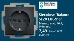 Bauhaus Steckdose 'Balance SI 20 EUC-915' Angebot