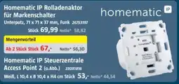 Bauhaus Homematic IP Rolladenaktor für Markenschalter Angebot