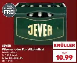 Kaufland JEVER Pilsener oder Fun Alkoholfrei Angebot
