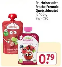 Rossmann Fruchtbar oder Freche Freunde Quetschbeutel Angebot