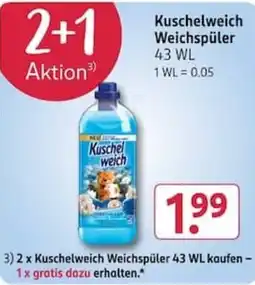 Rossmann Kuschelweich Weichspüler Angebot
