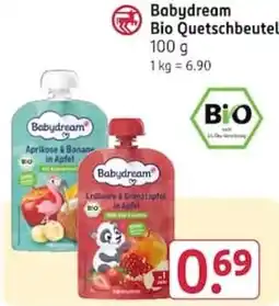 Rossmann Babydream Bio Quetschbeutel Angebot