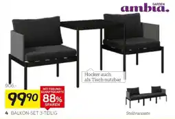 XXXLutz Garden ambia balkon-set 3-teilig Angebot