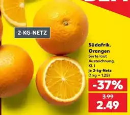 Kaufland Südafrik. Orangen Angebot