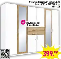 Möbel Boss Drehtürenschrank Diver Angebot