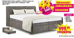 Möbel Boss Polsterbett Evita, Stoff Bison Angebot