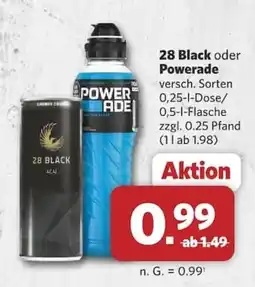 Combi 28 Black oder Powerade Angebot