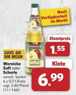 Combi Wernicke Apfelsaft Angebot