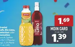 Combi Granini Saft, Die Limo, Selection oder Sensation Angebot