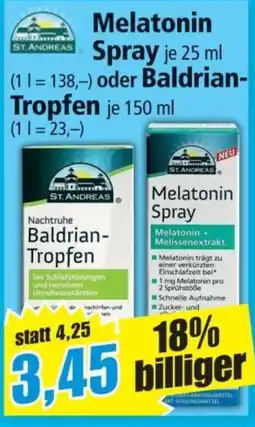 Norma ST. ANDREAS Melatonin Spray Angebot