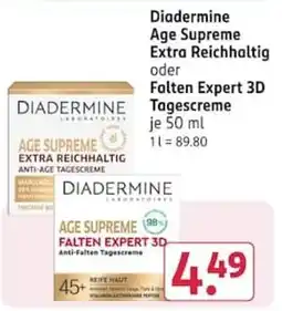 Rossmann Diadermine Age Supreme Falten Expert 3D Anti-Falten Tagescreme Angebot