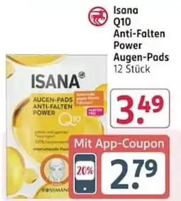 Rossmann ISANA Q10 Anti-Falten Power Augen-Pads Angebot