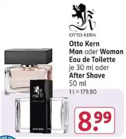 Rossmann Otto Kern Man oder Woman Eau de Toilette After Shave Angebot