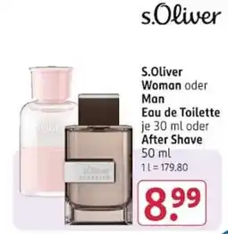 Rossmann s.Oliver Woman oder Man Angebot