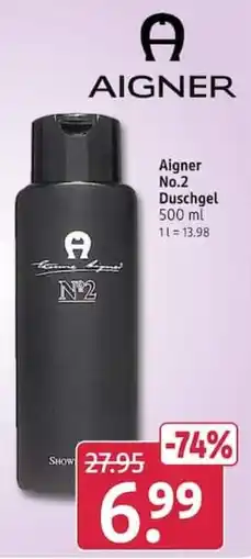 Rossmann Aigner No.2 Duschgel Angebot