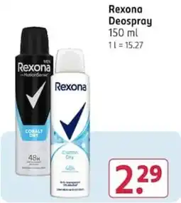 Rossmann Rexona Deospray Angebot