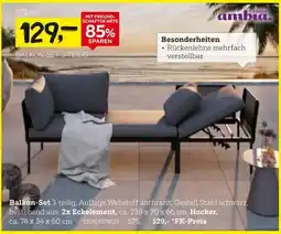 XXXLutz Garden ambia Balkon-set 3-teilig Angebot