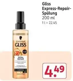 Rossmann Gliss Express-Repair-Spülung Angebot