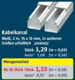 Bauhaus Kabelkanal Angebot