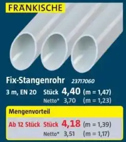 Bauhaus FRÄNKISCHE Fix-Stangenrohr Angebot
