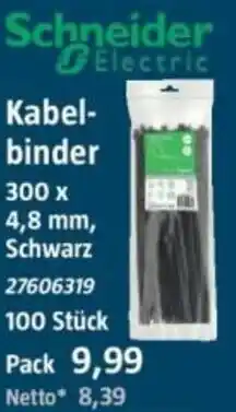 Bauhaus Schneider Electric Kabelbinder Angebot