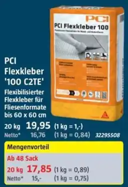 Bauhaus PCI Flexkleber '100 C2TE' Angebot