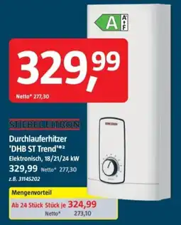 Bauhaus STIEBEL ELTRON Durchlaferhitzer 'DHB ST Trend' Angebot
