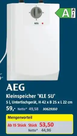 Bauhaus AEG Kleinspeicher 'KLE 5U' Angebot