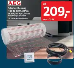 Bauhaus AEG Fußbodenheizung 'TBS TB 160 Set Plus' Angebot