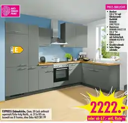 Möbel Boss EXPRESS Einbauküche, Clean, UV-Lack anthrazit Angebot
