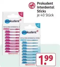 Rossmann Prokudent Interdental Sticks Angebot