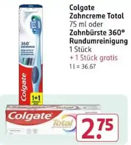 Rossmann Colgate Zahncreme Total Angebot