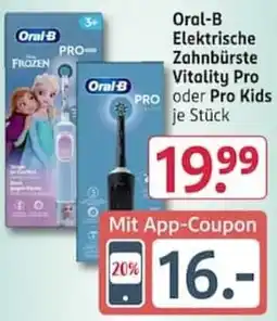 Rossmann Oral-B Elektrische Zahnbürste Vitality Pro oder Pro Kids Angebot