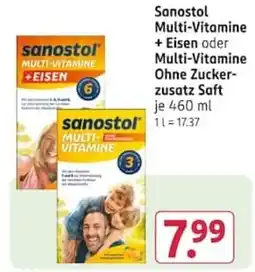 Rossmann sanostol Multi-Vitamine + Eisen Angebot