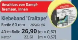 Bauhaus Klebeband 'Craltape' Angebot
