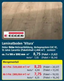 Bauhaus Laminatboden 'Vitura' Angebot