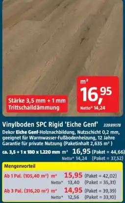 Bauhaus Vinylboden SPC Rigid 'Eiche Genf' Angebot
