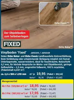 Bauhaus Vinylboden 'Fixed' Angebot