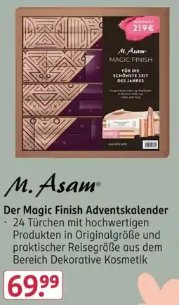Rossmann M. Asam Der Magic Finish Adventskalender Angebot