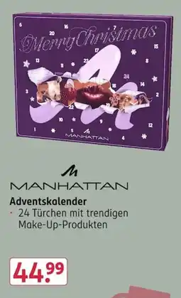 Rossmann MANHATTAN Adventskalender Angebot